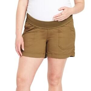 Old Navy Maternity Rollover Waist OGC Chino Shorts 5" Inseam Size Large